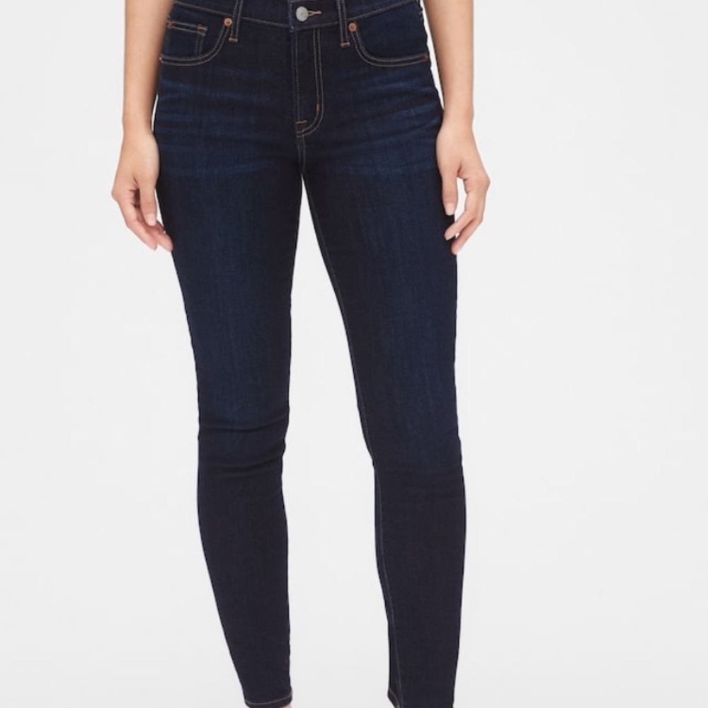 GAP 1969 True Skinny Dark Wash Denim Jeans